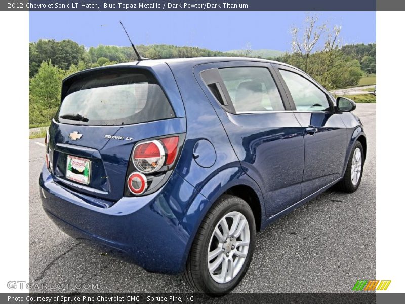 Blue Topaz Metallic / Dark Pewter/Dark Titanium 2012 Chevrolet Sonic LT Hatch