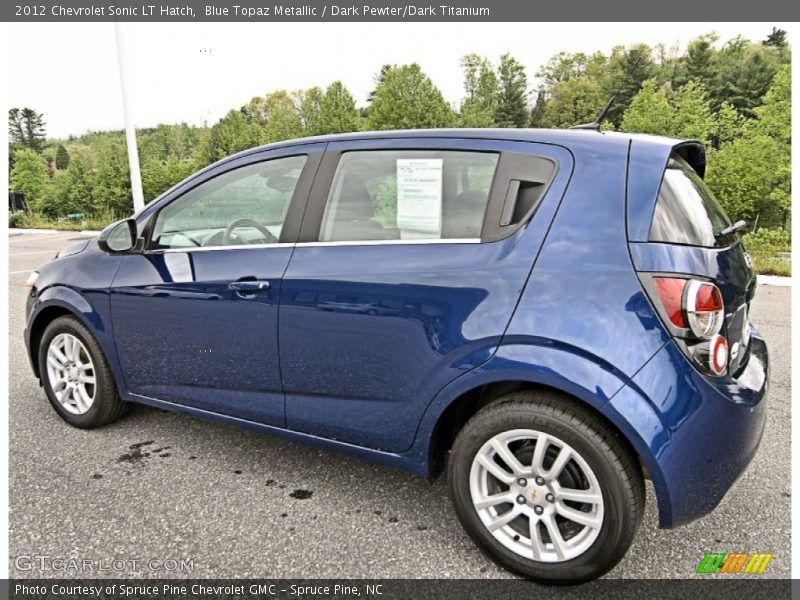 Blue Topaz Metallic / Dark Pewter/Dark Titanium 2012 Chevrolet Sonic LT Hatch