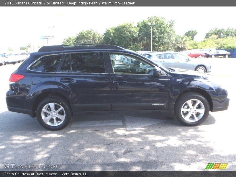 Deep Indigo Pearl / Warm Ivory Leather 2013 Subaru Outback 2.5i Limited
