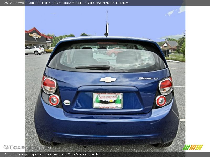 Blue Topaz Metallic / Dark Pewter/Dark Titanium 2012 Chevrolet Sonic LT Hatch