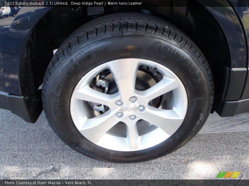 Deep Indigo Pearl / Warm Ivory Leather 2013 Subaru Outback 2.5i Limited