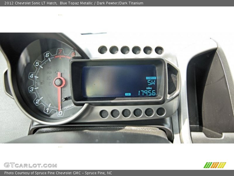 Blue Topaz Metallic / Dark Pewter/Dark Titanium 2012 Chevrolet Sonic LT Hatch