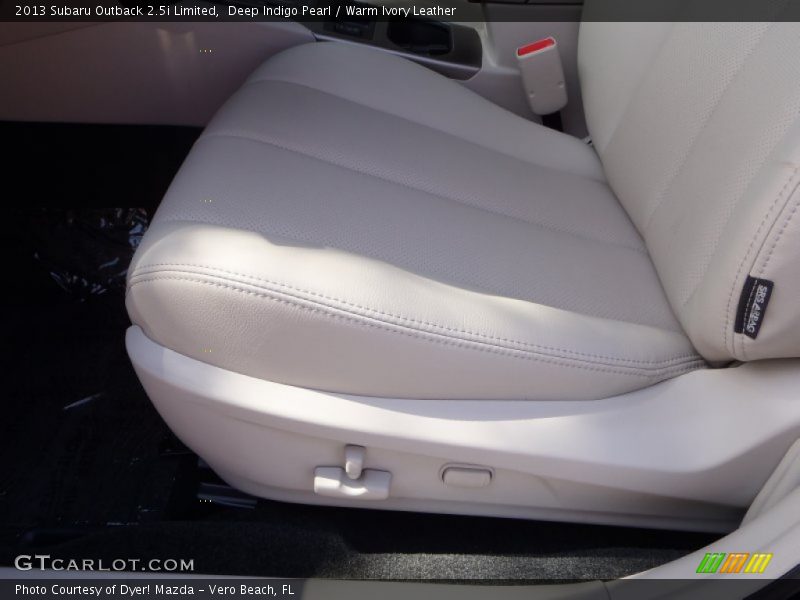 Deep Indigo Pearl / Warm Ivory Leather 2013 Subaru Outback 2.5i Limited