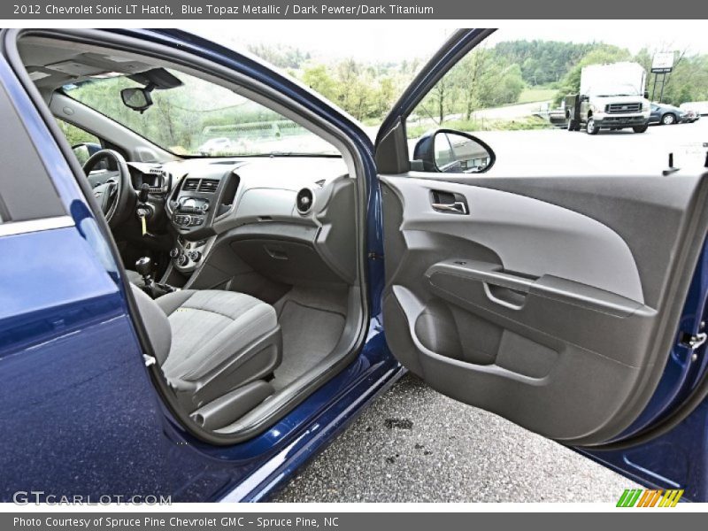 Blue Topaz Metallic / Dark Pewter/Dark Titanium 2012 Chevrolet Sonic LT Hatch