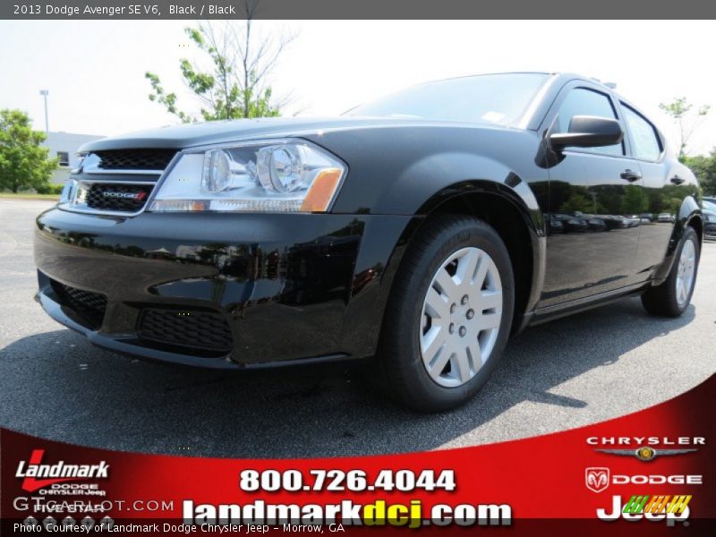Black / Black 2013 Dodge Avenger SE V6