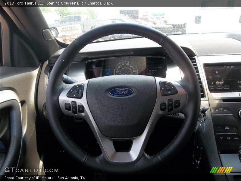 Sterling Gray Metallic / Charcoal Black 2013 Ford Taurus SEL