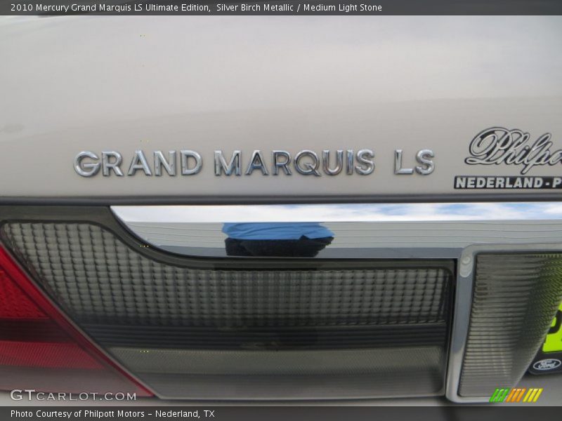 Silver Birch Metallic / Medium Light Stone 2010 Mercury Grand Marquis LS Ultimate Edition