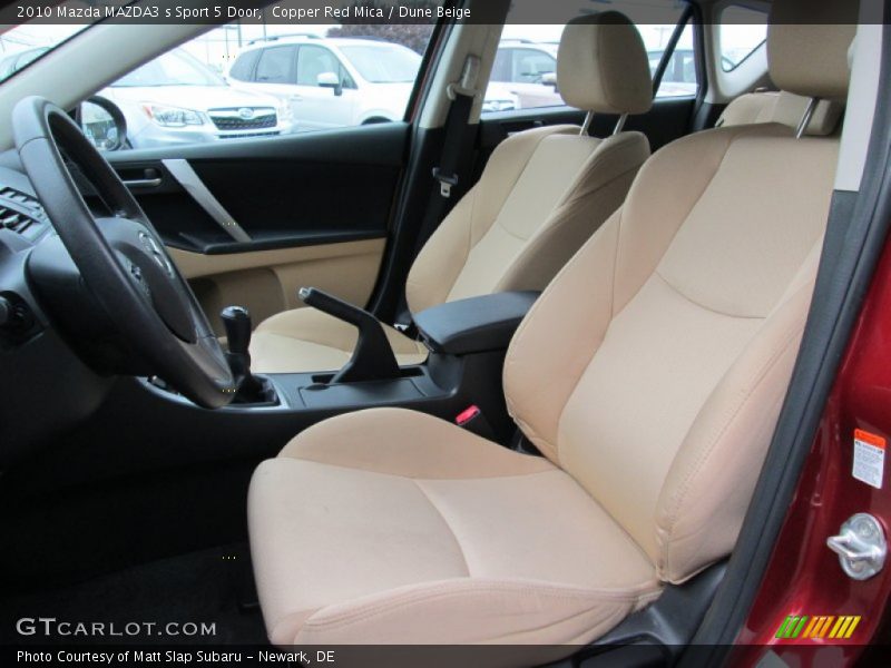 Front Seat of 2010 MAZDA3 s Sport 5 Door