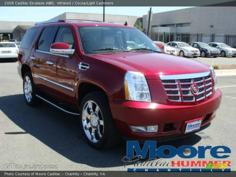 Infrared / Cocoa/Light Cashmere 2008 Cadillac Escalade AWD