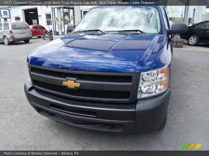 Blue Topaz Metallic / Dark Titanium 2013 Chevrolet Silverado 1500 Work Truck Regular Cab 4x4