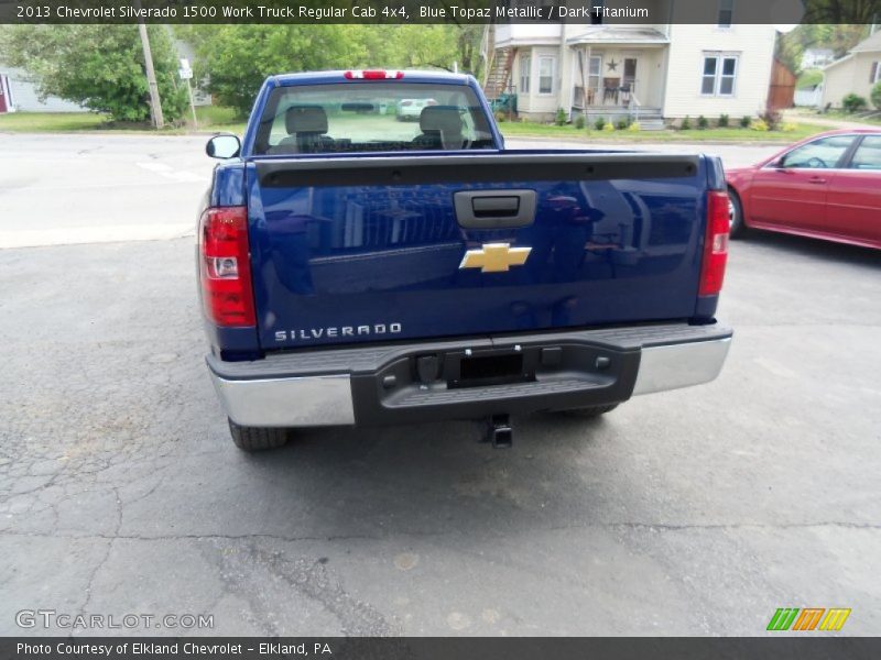 Blue Topaz Metallic / Dark Titanium 2013 Chevrolet Silverado 1500 Work Truck Regular Cab 4x4