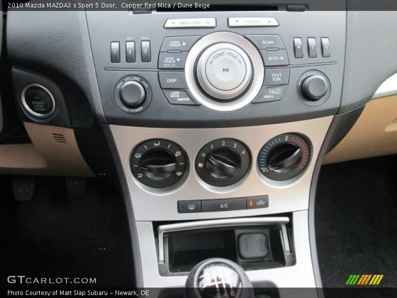 Controls of 2010 MAZDA3 s Sport 5 Door