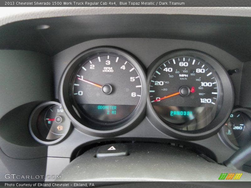  2013 Silverado 1500 Work Truck Regular Cab 4x4 Work Truck Regular Cab 4x4 Gauges