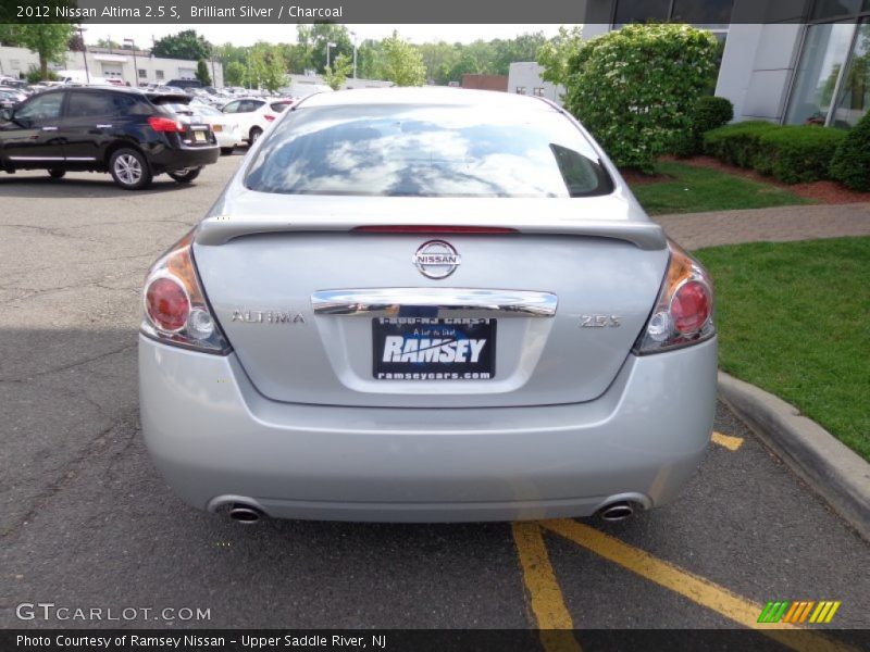 Brilliant Silver / Charcoal 2012 Nissan Altima 2.5 S