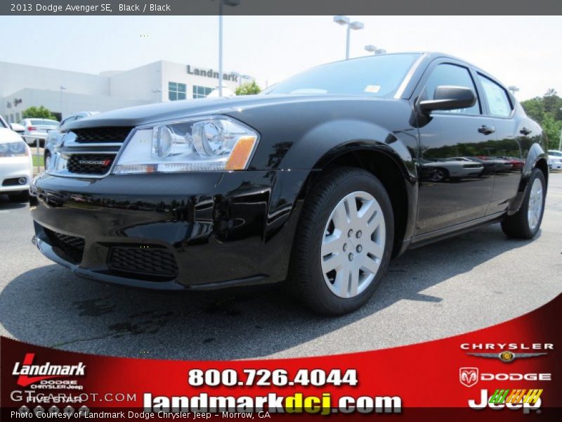 Black / Black 2013 Dodge Avenger SE