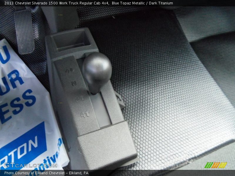 Blue Topaz Metallic / Dark Titanium 2013 Chevrolet Silverado 1500 Work Truck Regular Cab 4x4