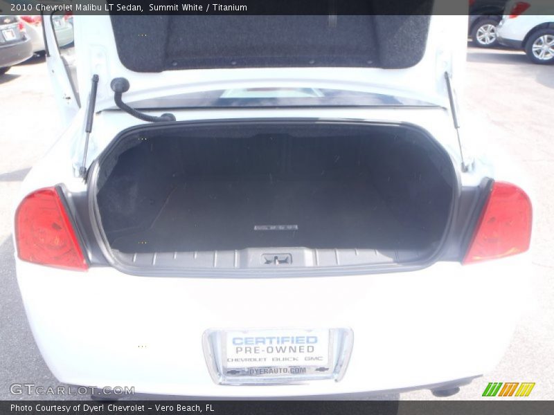 Summit White / Titanium 2010 Chevrolet Malibu LT Sedan