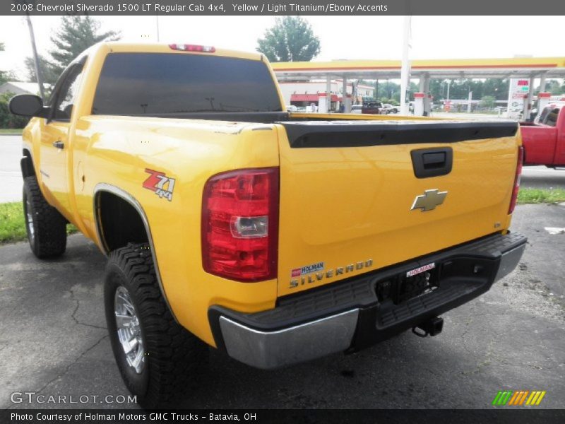 Yellow / Light Titanium/Ebony Accents 2008 Chevrolet Silverado 1500 LT Regular Cab 4x4