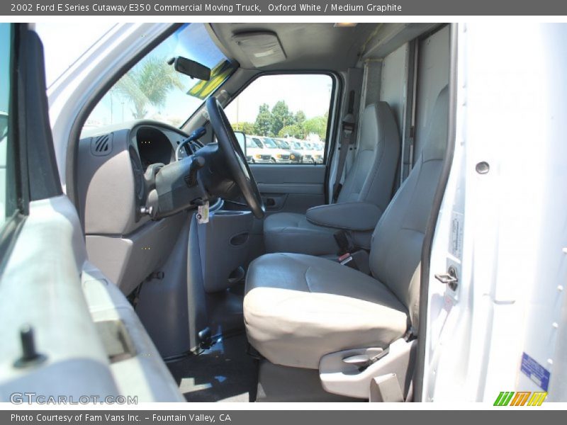 Oxford White / Medium Graphite 2002 Ford E Series Cutaway E350 Commercial Moving Truck