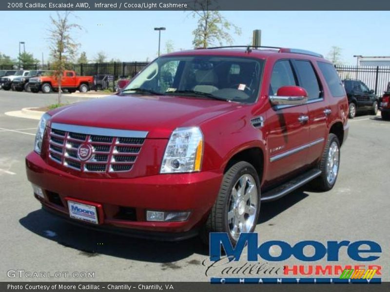 Infrared / Cocoa/Light Cashmere 2008 Cadillac Escalade AWD