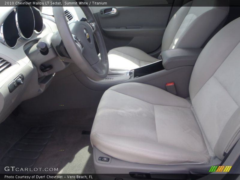 Summit White / Titanium 2010 Chevrolet Malibu LT Sedan