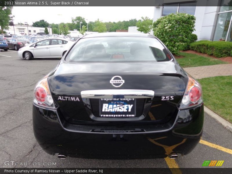 Super Black / Charcoal 2012 Nissan Altima 2.5 S