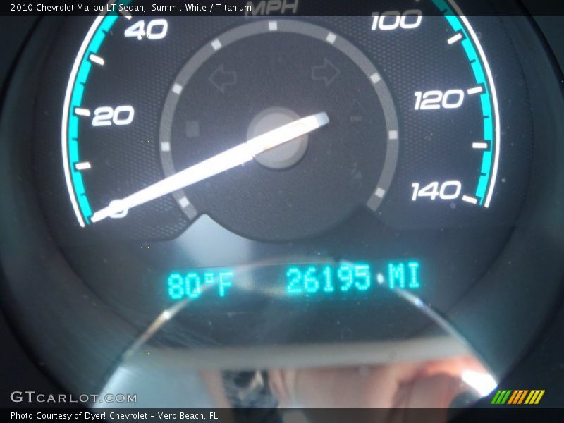 Summit White / Titanium 2010 Chevrolet Malibu LT Sedan