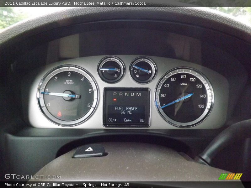 Mocha Steel Metallic / Cashmere/Cocoa 2011 Cadillac Escalade Luxury AWD