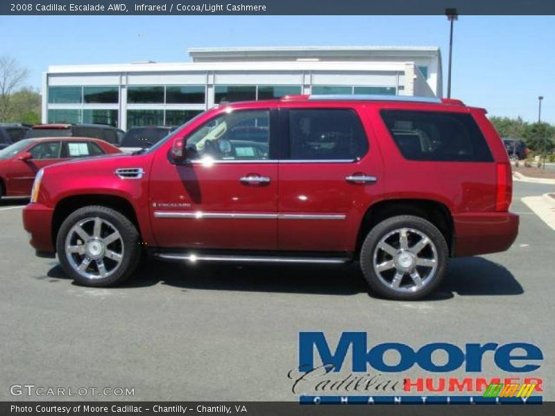 Infrared / Cocoa/Light Cashmere 2008 Cadillac Escalade AWD