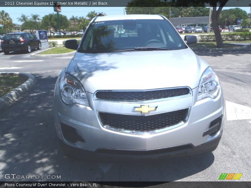 Silver Ice Metallic / Jet Black 2013 Chevrolet Equinox LS