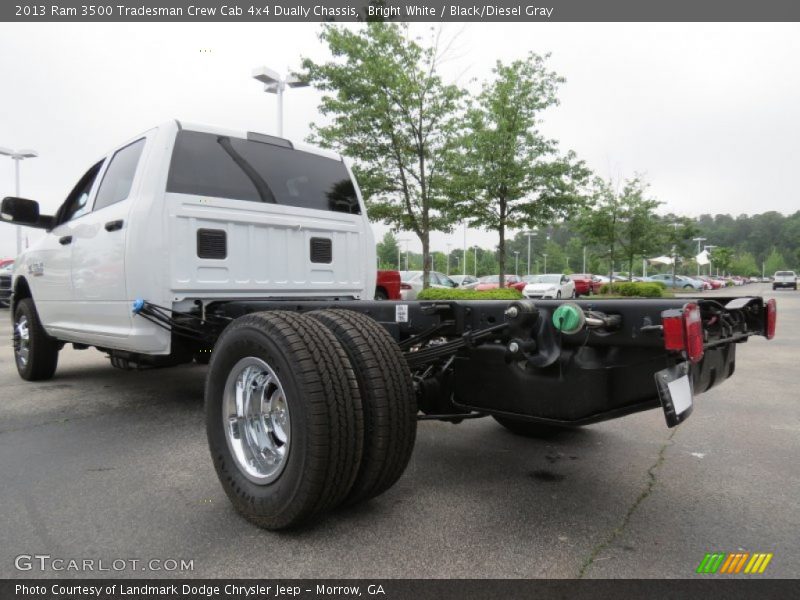 Bright White / Black/Diesel Gray 2013 Ram 3500 Tradesman Crew Cab 4x4 Dually Chassis