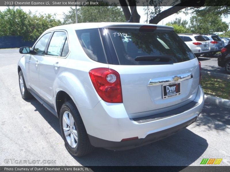 Silver Ice Metallic / Jet Black 2013 Chevrolet Equinox LS