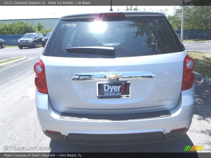 Silver Ice Metallic / Jet Black 2013 Chevrolet Equinox LS
