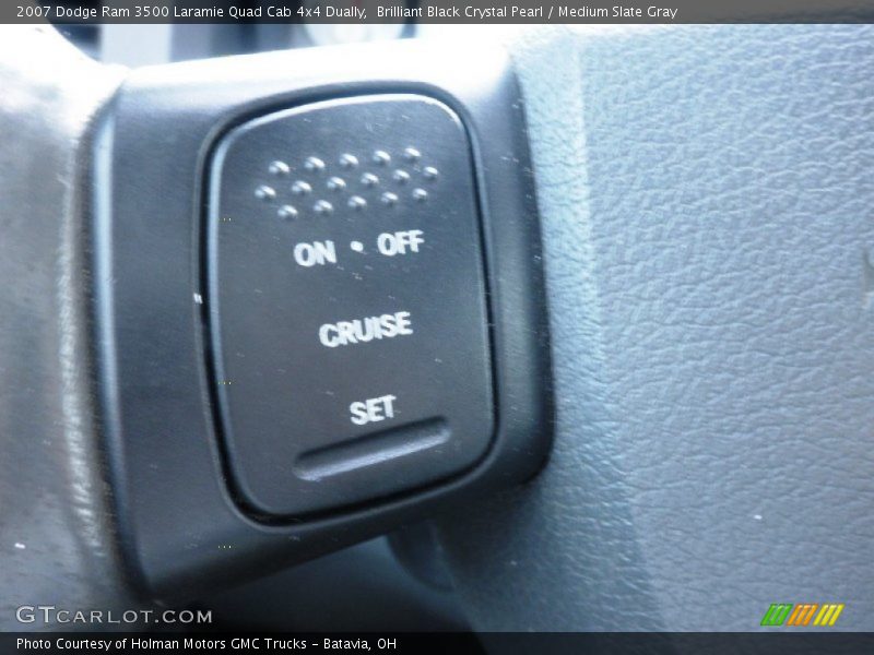 Brilliant Black Crystal Pearl / Medium Slate Gray 2007 Dodge Ram 3500 Laramie Quad Cab 4x4 Dually