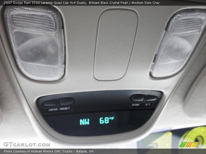 Brilliant Black Crystal Pearl / Medium Slate Gray 2007 Dodge Ram 3500 Laramie Quad Cab 4x4 Dually