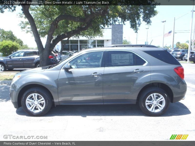 Steel Green Metallic / Light Titanium/Jet Black 2013 Chevrolet Equinox LT