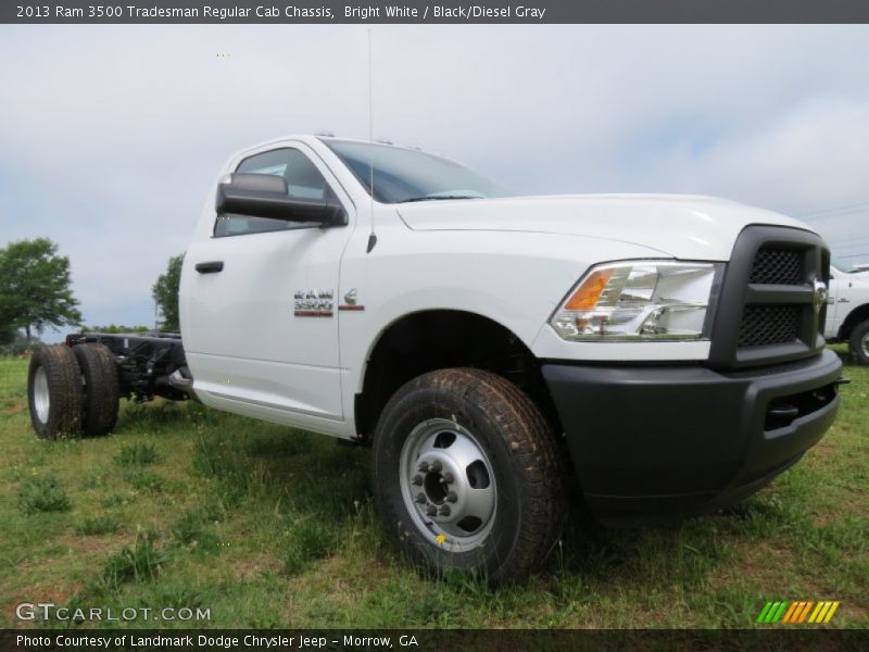 Front 3/4 View of 2013 3500 Tradesman Regular Cab Chassis