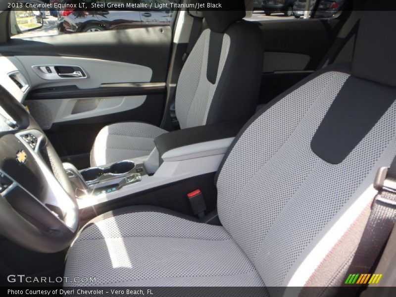Steel Green Metallic / Light Titanium/Jet Black 2013 Chevrolet Equinox LT