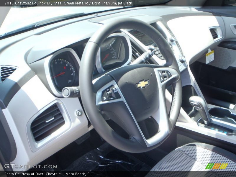 Steel Green Metallic / Light Titanium/Jet Black 2013 Chevrolet Equinox LT
