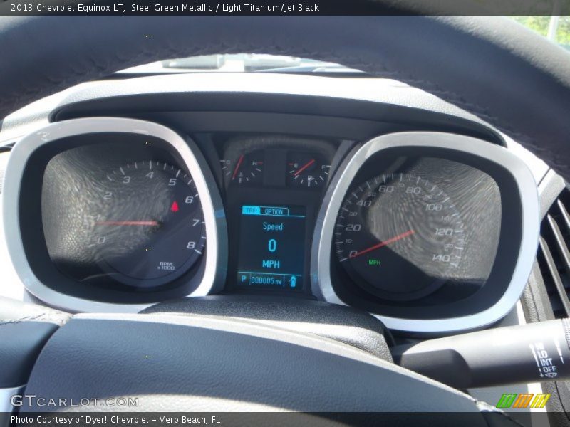 Steel Green Metallic / Light Titanium/Jet Black 2013 Chevrolet Equinox LT