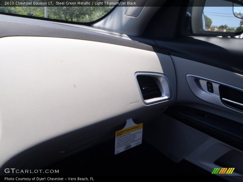 Steel Green Metallic / Light Titanium/Jet Black 2013 Chevrolet Equinox LT
