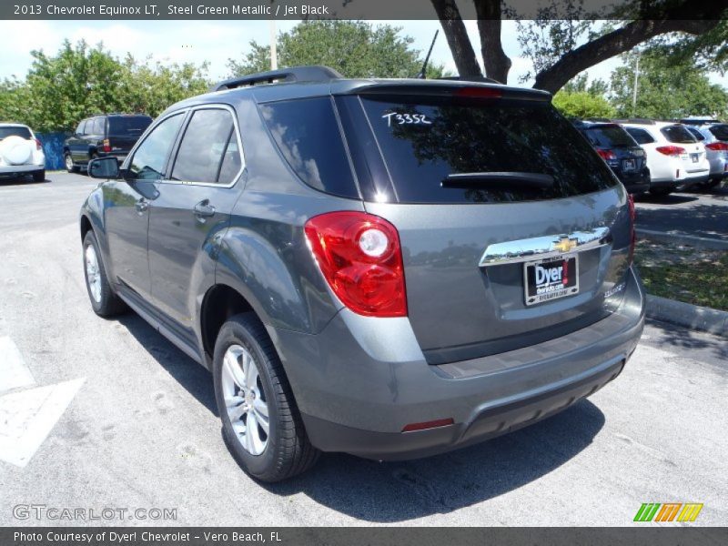 Steel Green Metallic / Jet Black 2013 Chevrolet Equinox LT