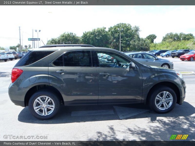 Steel Green Metallic / Jet Black 2013 Chevrolet Equinox LT