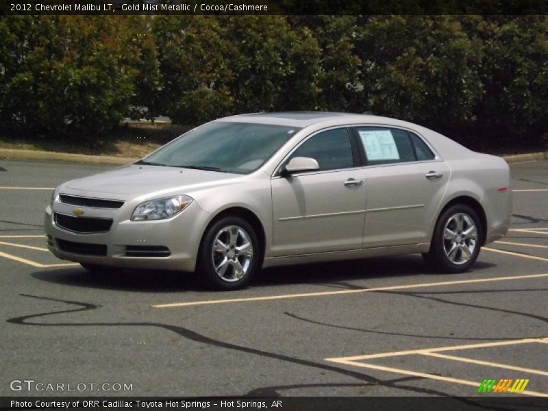 Gold Mist Metallic / Cocoa/Cashmere 2012 Chevrolet Malibu LT