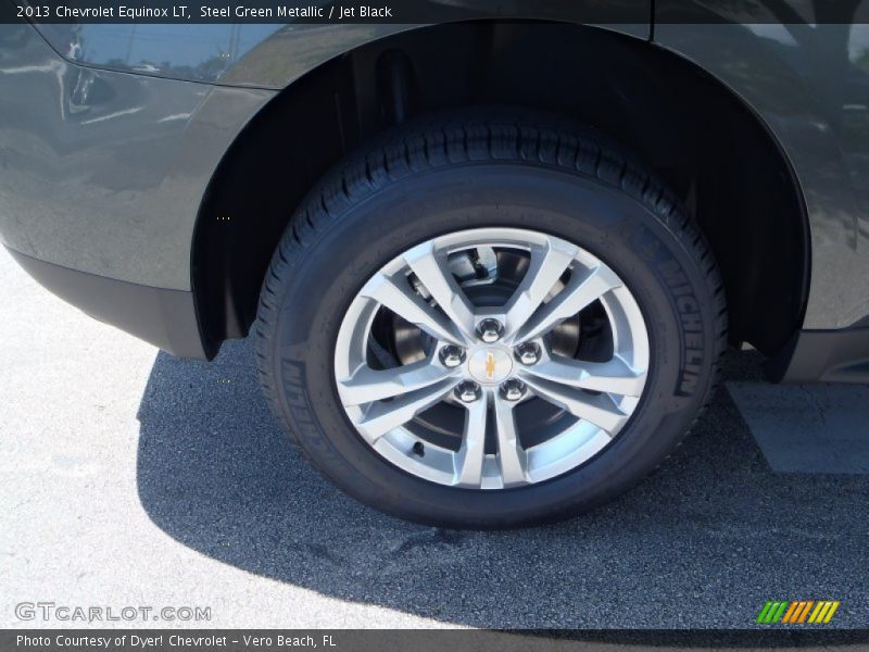 Steel Green Metallic / Jet Black 2013 Chevrolet Equinox LT