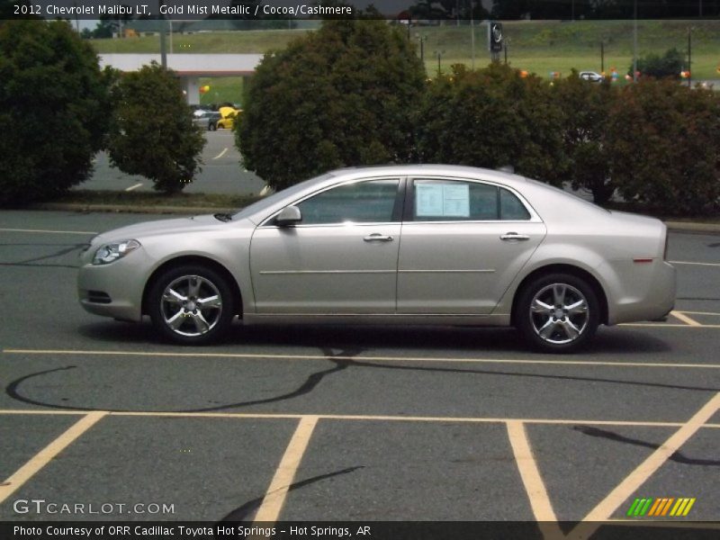 Gold Mist Metallic / Cocoa/Cashmere 2012 Chevrolet Malibu LT