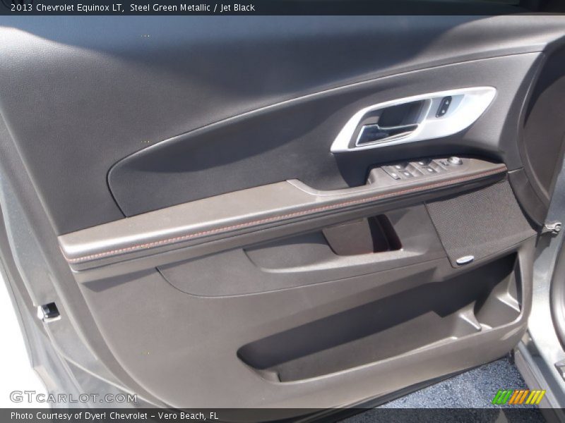 Steel Green Metallic / Jet Black 2013 Chevrolet Equinox LT