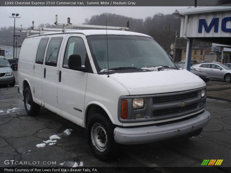 Summit White / Medium Gray 1999 Chevrolet Express 3500 Commercial Van