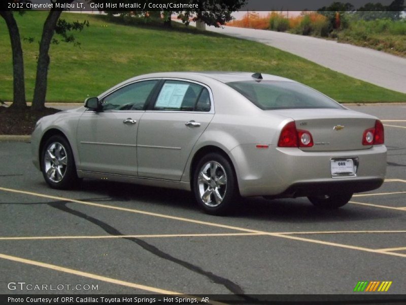 Gold Mist Metallic / Cocoa/Cashmere 2012 Chevrolet Malibu LT