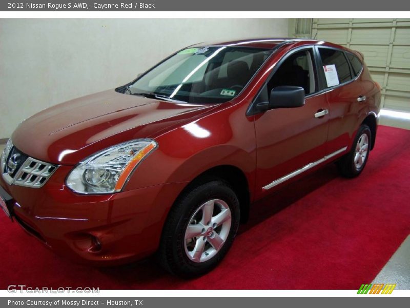 Cayenne Red / Black 2012 Nissan Rogue S AWD